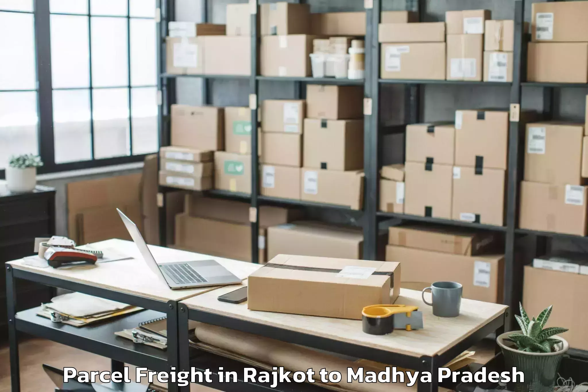 Leading Rajkot to Karahal Parcel Freight Provider